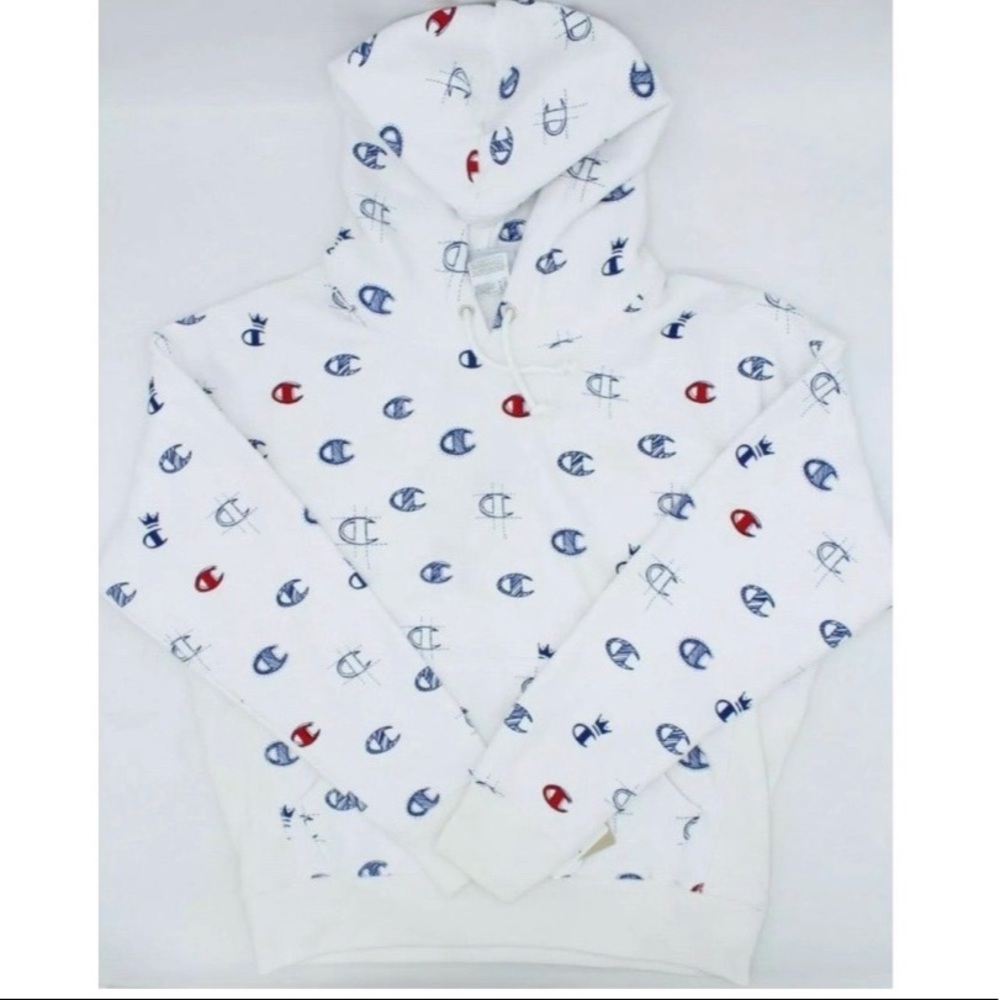Women’s Champion weave hoodie all over logo